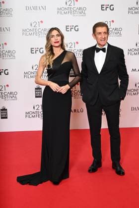 Monte-Carlo Film Festival de la Comedie, Preisverleihung 21st Montecarlo Film Festival - Res Carpet Awards Ceremony. 21st Montecarlo Film Festival - Res Carpet Award Ceremony. In the photo Ezio Greggio, Eleonora Pedron Monte Carlo  Copyright: xIPA ABACAx