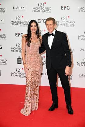 Monte-Carlo Film Festival de la Comedie, Preisverleihung 21st Montecarlo Film Festival - Res Carpet Awards Ceremony. 21st Montecarlo Film Festival - Res Carpet Awards Ceremony. In the photo Elisabetta Gregoraci, Ezio Greggio Monte Carlo  Copyright: xIPA ABACAx