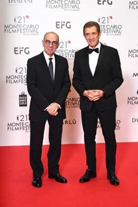 Monte-Carlo Film Festival de la Comedie, Preisverleihung 21st Montecarlo Film Festival - Res Carpet Awards Ceremony. 21st Montecarlo Film Festival - Res Carpet Awards Ceremony. In the photo Ezio Greggio, Giuseppe Tornatore Monte Carlo  Copyright: xIPA ABACAx