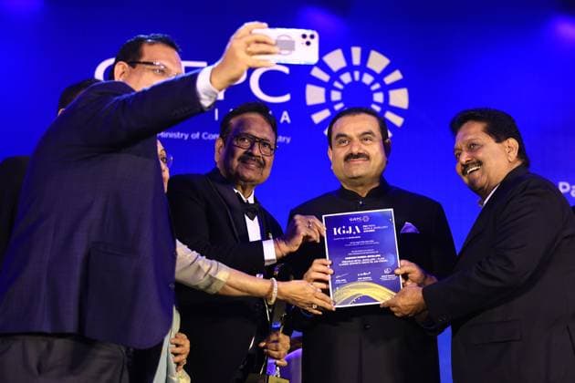 Indian Billionaire Gautam Adani In Jaipur Indian billionaire and Chairman of Adani Group, Gautam Adani, attends the 51st Gem and Jewellery Awards in Jaipur, Rajasthan, India, on November 30, 2024. Jaipur Rajasthan India  Copyright: xVishalxBhatnagarx originalFilename: bhatnagar-notitle241130_npZql.jpg