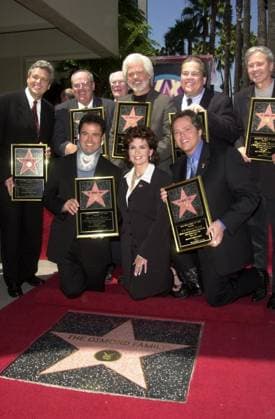 RECORD DATE NOT STATED Jay Osmond, Merrill Osmond, Vernon Osmond, Andy Williams, Jimmy Osmond, Alan Osmond, Wayne Osmond, Tom Osmond, Johnny Grant, Donny Osmond, Marie Osmond and Leron Gubler at the Osmond Family Star on the Hollywood Walk of Fame Ceremony, Hollywood, CA 08-07- , 10664580.jpg, person, entertainment, event, popular, talent, fame, celebrity, star, famous, people,
