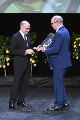 Montecarlo, 21st Montecarlo Film Festival -Award Ceremony Montecarlo, 21st Montecarlo Film Festival - Award Ceremony In the photo: Albert II of Monaco, Giuseppe Tornatore Monte Carlo  Copyright: xIPA ABACAx