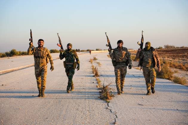 News Themen der Woche KW48 Rebels Expel SDF From Tel Rifaat Rebel forces seized Mengh Airbase and the city of Tel Rifaat in the Aleppo countryside on December 1, 2024, following clashes with the Syrian Democratic Forces (SDF) and Syrian regime forces. Aleppo Syria  Copyright: xRamixAlsayedx originalFilename: alsayed-notitle241201_npULg.jpg