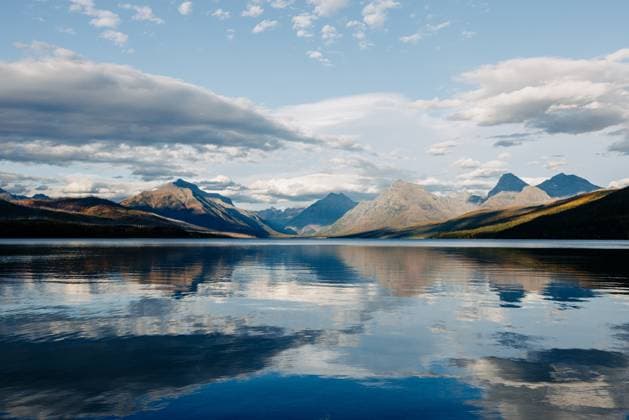 Creative Highlights World Rocky Mountain reflection, Lake McDonald, Glacier National Park Columbia Falls, Montana, United States CR_VBED241201-1585190-01