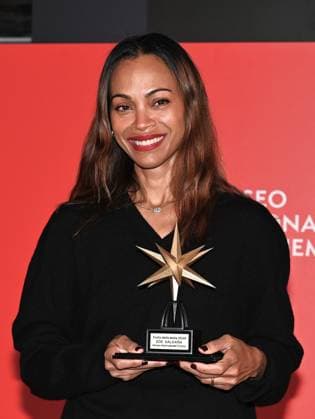 Turin, Italy Zoe Saldana receives the Stella della Mole Award at the National Cinema Museum In the photo:Zoe Saldana Stella della Mole Award  Copyright: xNickxZonnax xipa-agency.netx xNickxZonnax IPA_Agency_IPA52044345