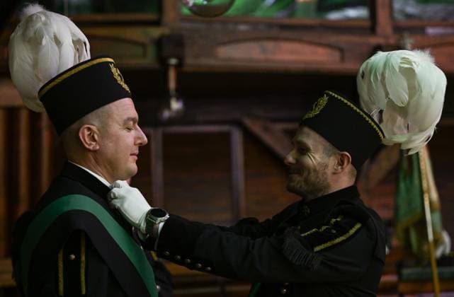 News Themen der Woche KW49 President Duda Marks Miners™ Day At Historic Wieliczka Salt Mine WIELICZKA, POLAND - DECEMBER 02: Miners getting ready ahead of the arrival of President of Poland, Andrzej Duda, for the celebrations of St. Barbara s Day at the Wieliczka Salt Mine, DaniÅ‚owicz Shaft, on December 02, 2024 in Wieliczka, Poland. Wieliczka Poland  Copyright: xArturxWidakx originalFilename: widak-presiden241202_npkuM.jpg