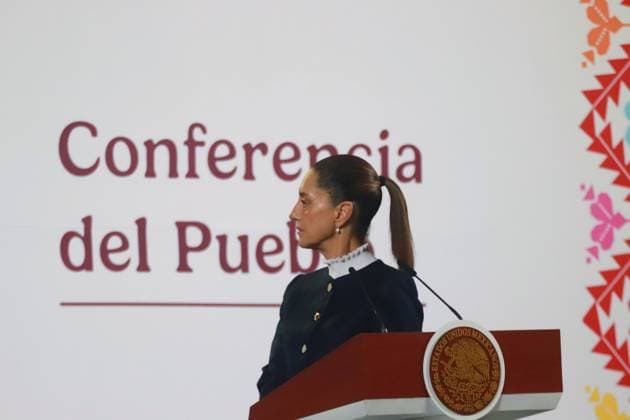 Claudia Sheinbaum, Mexico s president, speaks during the national security report at the briefing conference at the National Palace. on December 3, 2024 in Mexico City, Mexico. Mexico City Mexico - ZUMAe321 20241203_zia_e321_004 Copyright: xCarlosxSantiagox