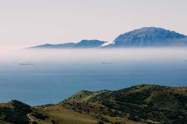 Strait of Gibraltar under a Clear Sky Spain, Andalusia, Tarifa CR_MGUJ241203A-1590045-01
