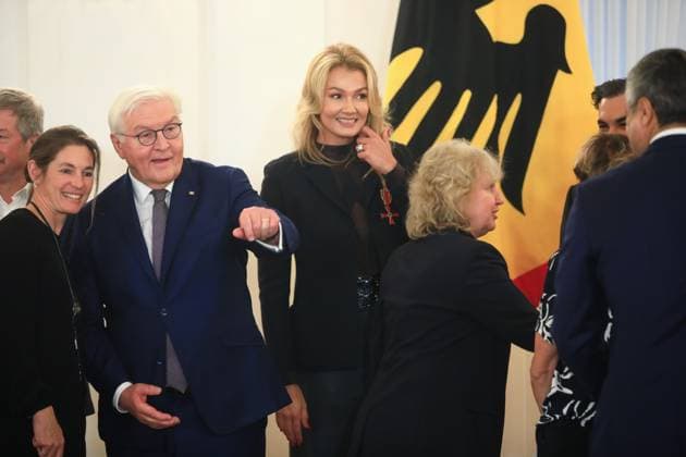 Awarding of the Order of Merit on the Day of Honorary Office Berlin, 4 12 2024 Franziska van Almsick at the awarding of the Order of Merit on the Day of Honorary Office Berlin Germany Copyright: xPictureteamx