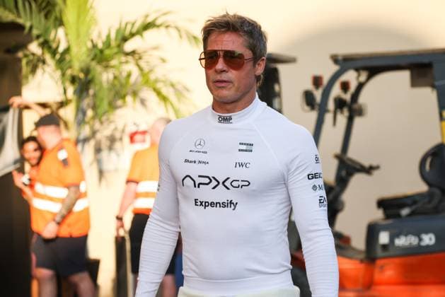 December 5, 2024, Abu Dhabi, United Arab Emirates: Brad Pitt, actor playing Sonny Hayes, a driver of the fictional Apex APXGP F1 team in the upcoming F1 movie directed by Joseph Kosinski, is seen in a paddock ahead of Formula 1 Abu Dhabi Grand Prix at Yas Marina Circuit on December 5th, 2024 in Abu Dhabi, United Arab Emirates. Abu Dhabi United Arab Emirates - ZUMAz156 20241205_zip_z156_024 Copyright: xBeataxZawrzelx