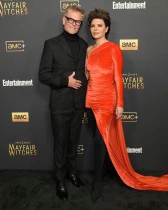 AMC s Anne Rice s Mayfair Witches S2 Red Carpet 05 December 2024 - Hollywood, California - Harry Hamlin and Lisa Rinna. AMC s Anne Rice s Mayfair Witches S2 Red Carpet at Masonic Lodge at Hollywood Forever Cemeter. Photo Credit: Billy Bennight AdMedia Hollywood California United States EDITORIAL USE ONLY  Copyright: xx BillyxBennightx admphotostwo905946