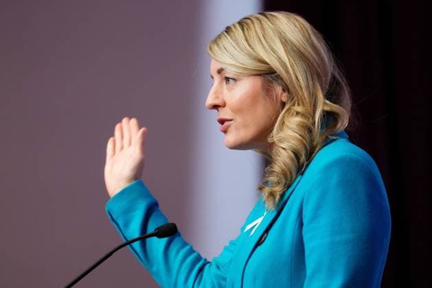 December 6, 2024, Ottawa, On, CANADA: Foreign Affairs Minister Melanie Joly speaks during a press conference regarding the launch of the Arctic Foreign Policy during an event at Global Affairs Canada headquarters, in Ottawa, Friday, Dec. 6, 2024. Ottawa CANADA  - ZUMAc35_ 20241206_zaf_c35_021 Copyright: xSeanxKilpatrickx