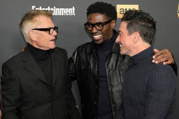 December 5, 2024, Hollywood, California, USA: Harry Hamlin, Tongayi Chirisa and Ben Feldman attend AMC s Anne Rice s Mayfair Witches Season 2 Red Carpet. Hollywood USA - ZUMAb173 20241205_aap_b173_164 Copyright: xBillyxBennightx