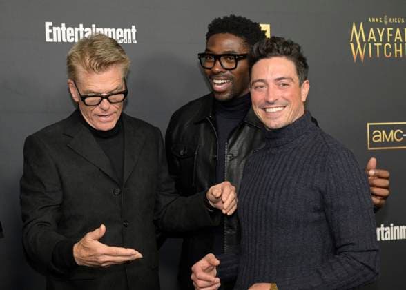 December 5, 2024, Hollywood, California, USA: Harry Hamlin, Tongayi Chirisa and Ben Feldman attend AMC s Anne Rice s Mayfair Witches Season 2 Red Carpet. Hollywood USA - ZUMAb173 20241205_aap_b173_167 Copyright: xBillyxBennightx