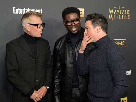 December 5, 2024, Hollywood, California, USA: Harry Hamlin, Tongayi Chirisa and Ben Feldman attend AMC s Anne Rice s Mayfair Witches Season 2 Red Carpet. Hollywood USA - ZUMAb173 20241205_aap_b173_182 Copyright: xBillyxBennightx