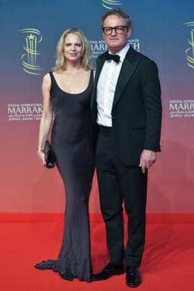 Marrakech Closing Red Carpet Cecile Breccia and Jason Clarke attending the Closing Red Carpet during the 21st Marrakech International Film Festival in Marrakech, Morocco on December 07, 2024. Photo by Aurore Marechal ABACAPRESS.COM Marrakech Morocco  Copyright: xMarechalxAurore ABACAx