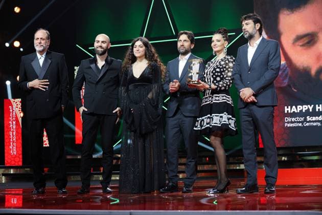 21st Marrakech Film Festival Saturday, December 7 312117 2024 12 07 marrakech Morocco Damian Kocur Mo Harawe Silvina Schnicer Mercedes Cordova Shehab Manar  Copyright: xIvankaxVoisinx xStarfacex STAR_312117_089