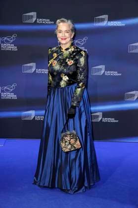 Bilder des Jahres 2024, Entertainment 12 Dezember Entertainment Themen der Woche KW49 Irina Wanka bei der Verleihung des 37. Europäischen Filmpreises 2024 im Kultur- und Kongresszentrum Luzern. Luzern, 07.12.2024 *** Irina Wanka at the presentation of the 37 European Film Awards 2024 at the Lucerne Culture and Convention Center Lucerne, 07 12 2024 Foto:xS.xGabschx xFuturexImagex efa_4228