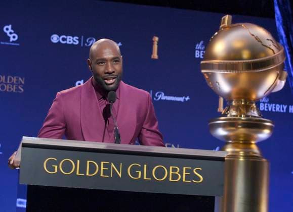 Bilder des Jahres 2024, Entertainment 12 Dezember Entertainment Themen der Woche KW50 Actor Morris Chestnut announces nominees for the 82nd annual Golden Globe Awards at the Beverly Hilton Hotel in Beverly Hills, California on Monday, December 9, 2024.  LAP2024120901 JIMxRUYMEN
