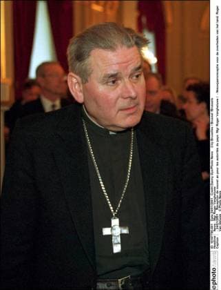News : Mgr Roger Vangheluwe - 24 01 2001 Réception de nouvel an pour les autorités du pays: Mgr Roger Vangheluwe - Nieuwjaarsreceptie voor de overheden van het land: Roger Van Geluwe Photo News Bruxelles Brussel Brussels  Copyright: xDannyxGysx