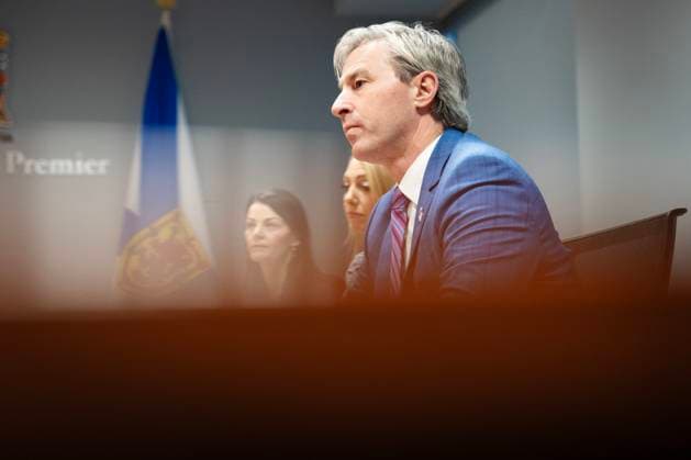 December 9, 2024, Halifax, Ns, Canada: Nova Scotia Premier Tim Houston meets with Prime Minister Justin Trudeau and Minister of Housing, Infrastructure and Communities Sean Fraser in Halifax on Monday, December 9, 2024. Halifax Canada  - ZUMAc35_ 20241209_zaf_c35_007 Copyright: xDarrenxCalabresex