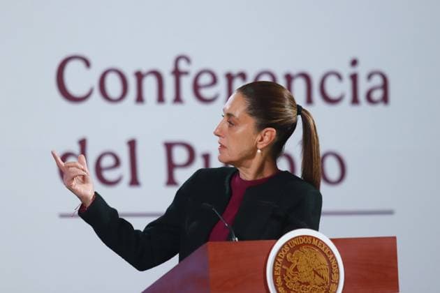 Mexico s President, Claudia Sheinbaum Pardo, speaking during a briefing conference where talk about the process of electing the judges at the National Palace. on December 11, 2024 in Mexico City, Mexico. Mexico City Mexico - ZUMAe321 20241211_zia_e321_012 Copyright: xCarlosxSantiagox