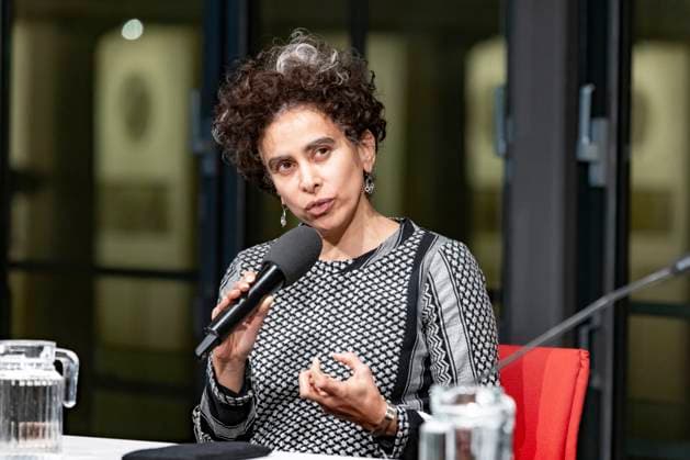 Adania Shiblis novel Eine Nebensache Adania Shibli Academy Dialogue Reading and discussion Adania Shibli and Eva Menasse Adania Shiblis novel Eine Nebensache at the Akademie der Künste Berlin on 11 12 2024 Photo by gezett Gerald Zörner