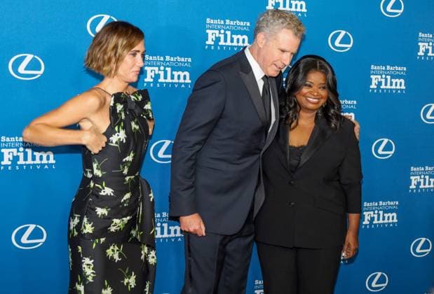 December 11, 2024, Santa Barbara, California, U.S.A: Actor Comedians Kristen Wiig, Will Ferrell, Octavia Spencer smile on the Red Carpet before Will received The Kirk Douglas Award at the The Ritz-Carlton Bacara Santa Barbara on December 11, 2024. The Fundraiser for the Santa Barbara International Film Festival (SBIFF) 2025 took place on December 11, 2024. Santa Barbara U.S.A - ZUMAk144 20241211_znp_k144_020 Copyright: xAmyxKatzx