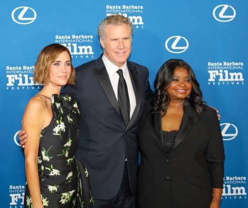 December 11, 2024, Santa Barbara, California, U.S.A: Actor Comedians Kristen Wiig, Will Ferrell, Octavia Spencer smile on the Red Carpet before Will received The Kirk Douglas Award at the The Ritz-Carlton Bacara Santa Barbara on December 11, 2024. The Fundraiser for the Santa Barbara International Film Festival (SBIFF) 2025 took place on December 11, 2024. Santa Barbara U.S.A - ZUMAk144 20241211_znp_k144_029 Copyright: xAmyxKatzx