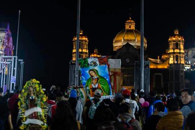 December 12, 2024: Mexico City, Mexico. Millions of pilgrims from all over Mexico arrive at the Basilica of Guadalupe in the country s capital to celebrate the Virgin on her day. - ZUMAl178 20241212_znp_l178_022 Copyright: xCristianxLeyvax