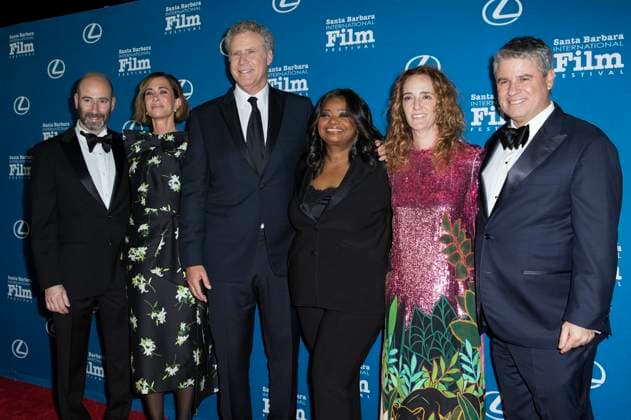 Jessica Elbaum, Rafael Marmor, Kristen Wiig, Will Ferrell, Octavia Spencer, Jessica Elbaum and guest at the 17 Kirk Douglas Award for Excellence in Film ceremony at the 40 Santa Barbara International Film Festival at the Ritz Carlton Bacara Santa Barbara Hotel, 11 12 2024 Foto:xC.xVanxWagonerx xFuturexImagex douglas_4222