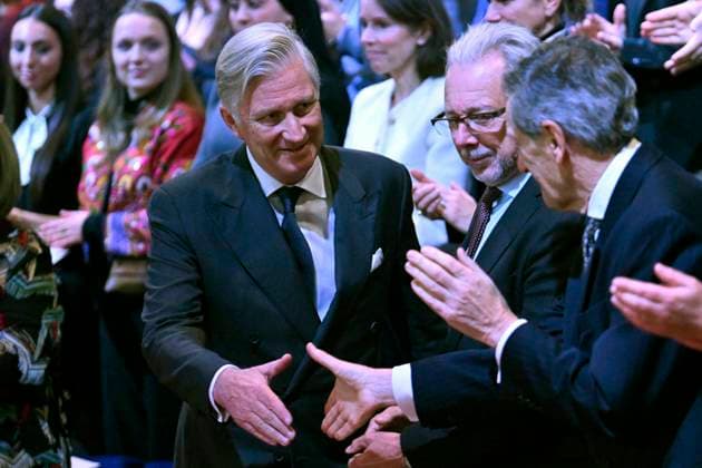 King Philippe attends the Belgodyssée awards ceremony BRUSSELS, BELGIUM - DECEMBER 12 : King Philippe attends the Belgodyssée awards ceremony at The Egg in Brussels. This latest edition marks an important milestone, as it celebrates the 20th anniversary of the renowned competition for young journalistic talent on December 12, 2024 in Brussels, Belgium, 12 12 2024 Brussels Belgium  Copyright: xDidierxLebrunx