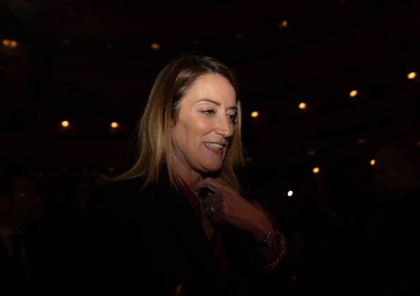 The President of the European Parliament, Roberta Metsola, receives the Forum Europe 2024 Award The President of the European Parliament, Roberta Metsola, arrives at the ceremony in which she received the Forum Europe 2024 Award, at the Royal Palace of Madrid, on December 13, 2024, in Madrid Spain Metsola has received the recognition, for her political career, her contribution to the construction of Europe, her ties of friendship with Spain and her permanent vocation of service and commitment to strengthen the European Union, its traditional values and its strategic autonomy, according to Forum Europe 13 DECEMBER 2024 METSOLA Madrid Madrid Spain Copyright: xEduardoxParrax 6404494
