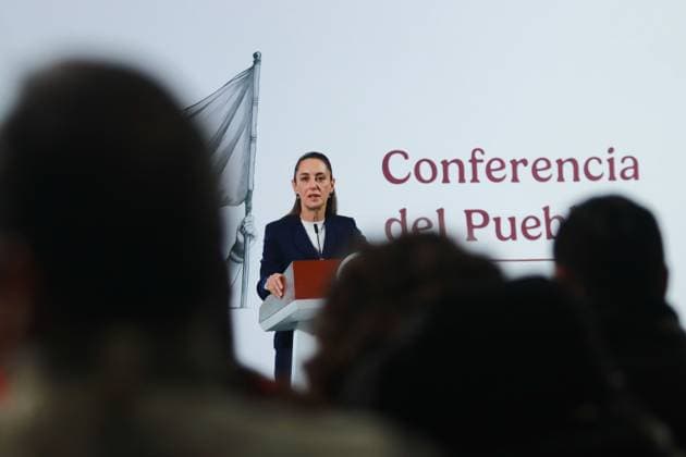 Mexico™s President Claudia Sheinbaum Briefing Conference Mexico s President Claudia Sheinbaum, speaking during a briefing conference about the reform against vapers and the integral project for the renovation of arts and cultural education schools, at the National Palace. on December 13, 2024 in Mexico City, Mexico. Mexico City CDMX Mexico Copyright: xCarlosxSantiagox