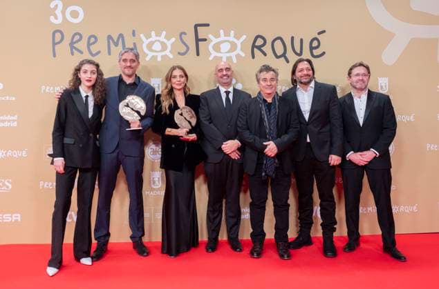 Bilder des Jahres 2024, Entertainment 12 Dezember Entertainment Themen der Woche KW50 Photocall of award winners at the 30th edition of the José María Forqué Awards Part of the crew of the film El 47 poses with the award for Best Fiction Feature Film, at the 30th edition of the José María Forqué Awards, at the IFEMA Municipal Palace, on December 14, 2024, in Madrid Spain The José María Forqué Film Awards, known as Premios Forqué, were created in 1996 by the Entidad de Gestión de Derechos de los Productores Audiovisuales Egeda to honor the memory of José María Forqué, a leading figure in Spanish filmmaking and the first president of Egeda EGEDA created the award with the aim of disseminating the importance of the Spanish audiovisual industry and promoting the figure of the film producer 14 DECEMBER 2024 FORQUÉ FORQUÉ AWARDS  Copyright: xAlbertoxOrtegax 6407486