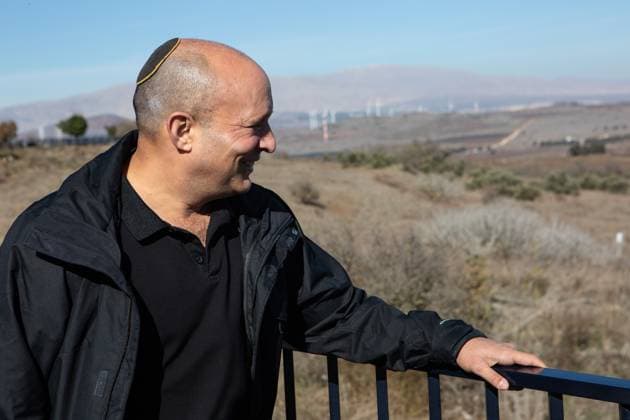 News Themen der Woche KW50 News Bilder des Tages Israelis Visit Border With Syria On Golan Heights Former Israeli Prime Minister Naftali Bennett visits a lookout point next to the boundary fence delineating the UN-patrolled buffer zone between Israel and Syria on the Israeli-annexed Golan Heights, on December 15, 2024. Golan Heights Israel  Copyright: xMatixMilsteinx originalFilename: milstein-notitle241215_npQ8g.jpg