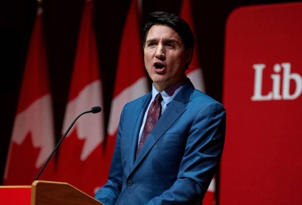 December 16, 2024, Gatineau, Pq, Canada: Prime Minister Justin Trudeau speaks during a Laurier Club Holiday Party event in Gatineau, Que., on Monday, Dec. 16, 2024. Gatineau Canada  - ZUMAc35_ 20241216_zaf_c35_179 Copyright: xSpencerxColbyx