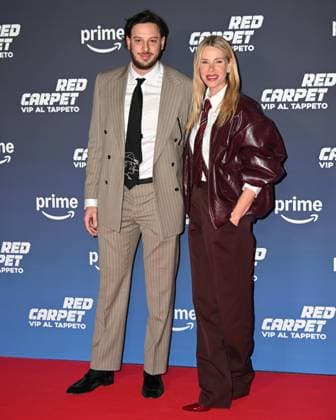 Milan, Red Carpet Vip On The Carpet. In the photo: Alessia Marcuzzi, Tommaso Inzaghi  Copyright: xManuelexMangiarottix xipa-agency.netx xManuelexMangiarottix IPA_Agency_IPA52477605
