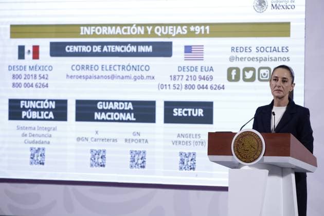 MexicoÃ¢â‚¬â ¢s President, Claudia Sheinbaum speaking during a briefing conference at National Palace. on December 23, 2024 in Mexico City, Mexico. Mexico City Mexico - ZUMAe321 20241223_zia_e321_010 Copyright: xLuisxBarronx