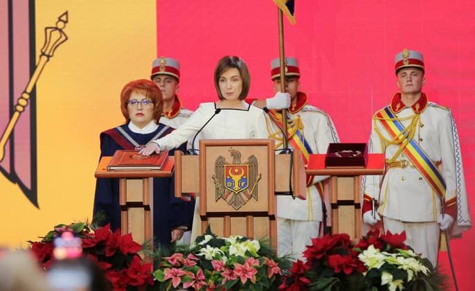 Bilder des Jahres 2024, News 12 Dezember News Themen der Woche KW52 News Bilder des Tages Moldova President Inauguration 8835509 24.12.2024 Moldovan President-Elect Maia Sandu attends the inauguration ceremony at the Palace of the Republic, in Chisinau, Moldova. On November 4, Maia Sandu won the presidential election with a margin of almost 10% over Alexandr Stoianoglo, according to preliminary results of the second round of elections held on November 3. Dmitrij Osmatesko Sputnik Chisinau Moldova  Copyright: xDmitrijxOsmateskox