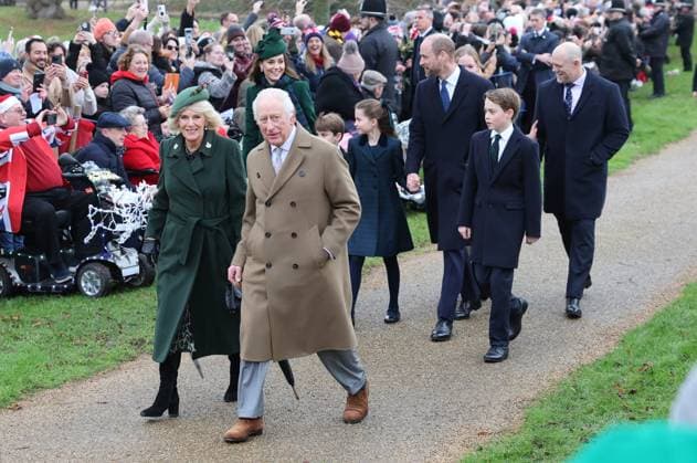 Entertainment Bilder des Tages . 25 12 2024. Sandringham , United Kingdom. UK Royals attend the Christmas Day church service at Sandringham, United Kingdom.  xStephenxLockx xi-Imagesx IIM-25637-0010