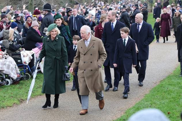 . 25 12 2024. Sandringham , United Kingdom. UK Royals attend the Christmas Day church service at Sandringham, United Kingdom.  xStephenxLockx xi-Imagesx IIM-25637-0011