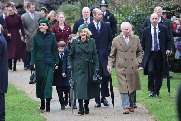Bilder des Jahres 2024, Entertainment 12 Dezember Entertainment Themen der Woche KW52 Entertainment Bilder des Tages . 25 12 2024. Sandringham , United Kingdom. UK Royals attend the Christmas Day church service at Sandringham, United Kingdom.  xStephenxLockx xi-Imagesx IIM-25637-0013