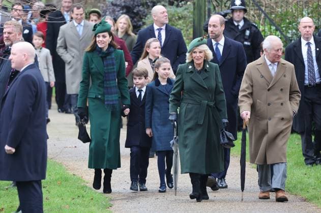 . 25 12 2024. Sandringham , United Kingdom. UK Royals attend the Christmas Day church service at Sandringham, United Kingdom.  xStephenxLockx xi-Imagesx IIM-25637-0022