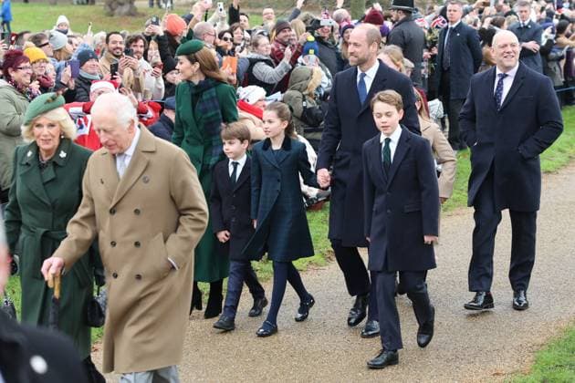 . 25 12 2024. Sandringham , United Kingdom. UK Royals attend the Christmas Day church service at Sandringham, United Kingdom.  xStephenxLockx xi-Imagesx IIM-25637-0030