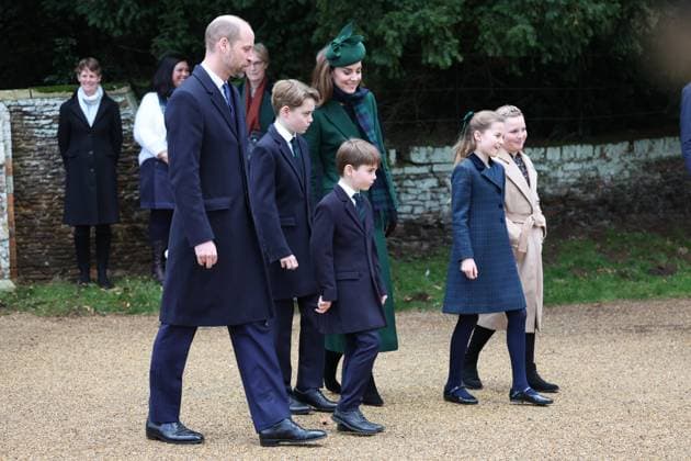 . 25 12 2024. Sandringham , United Kingdom. UK Royals attend the Christmas Day church service at Sandringham, United Kingdom.  xStephenxLockx xi-Imagesx IIM-25637-0049