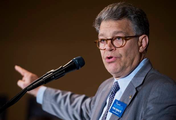 MA Senate UNITED STATES - OCTOBER 19: Sen. Al Franken, D-Minn., speaks at a rally for Elizabeth Warren (D), candidate for Massachusetts Senate, at Coral Seafood in Worcester, Mass. Warren is challenging Sen. Scott Brown, R-Mass., for the seat. (Photo By Tom Williams CQ Roll Call) Worcester MA United States EDITORIAL USE ONLY Copyright: x x2012xCQxRollxCallx TomxWilliamsx rollcallpix071363