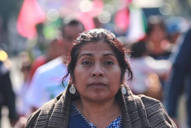A person taking part during a demonstration for the 43 missing students from Ayotzinapa from the Glorieta de Peralvillo to the Basilica of Guadalupe. on December 26, 2024 in Mexico City, Mexico. Mexico City Mexico - ZUMAe321 20241226_zia_e321_053 Copyright: xCarlosxSantiagox