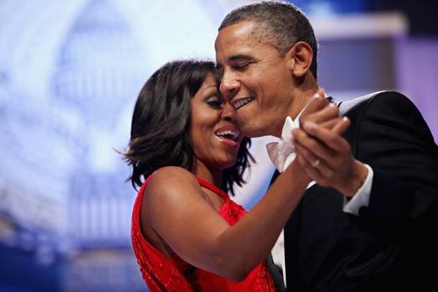 Inauguration for President Barack Obama s second term President Barack Obama and first lady Michelle Obama dance during the Inaugural Ball on Monday, January 21, 2013 in Washington, D.C. (Pool photo by Chip Somodevilla Getty Images MCT) WASHINGTON DC USA EDITORIAL USE ONLY Copyright: xx 1133905 ChipxSomodevilla Gettyx krtphotoslive596536