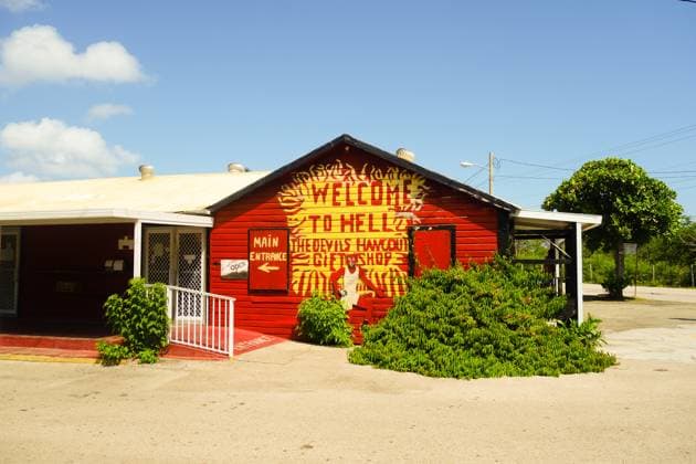 RECORD DATE NOT STATED Welcome to Hell Red Devils West Bay Cayman Islands 08 07 2016 , 36137480.jpg, Cayman Islands, Welcome to Hell, Red Devils, giftshop, main entrance, red, west bay, tourisme, travel, overseas territory, grand cayman, paradise, dream